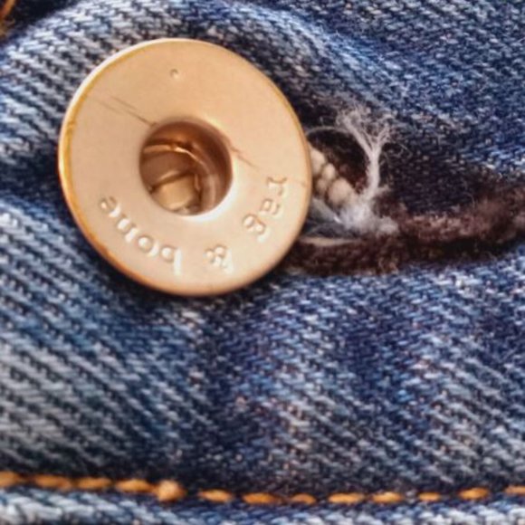 Rag & Bone Distressed Cutoff Denim Shorts Johny Size 27 - Picture 5 of 8